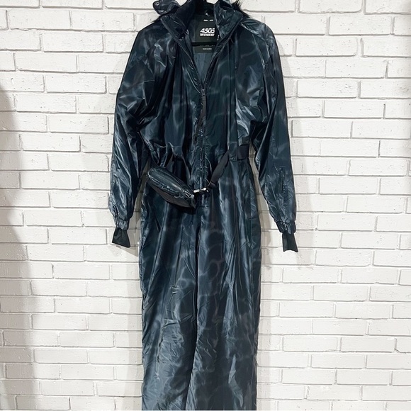 Asos Women’s Navy Shine Ski Suit - Picture 1 of 8
